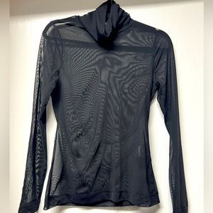Sheer turtleneck